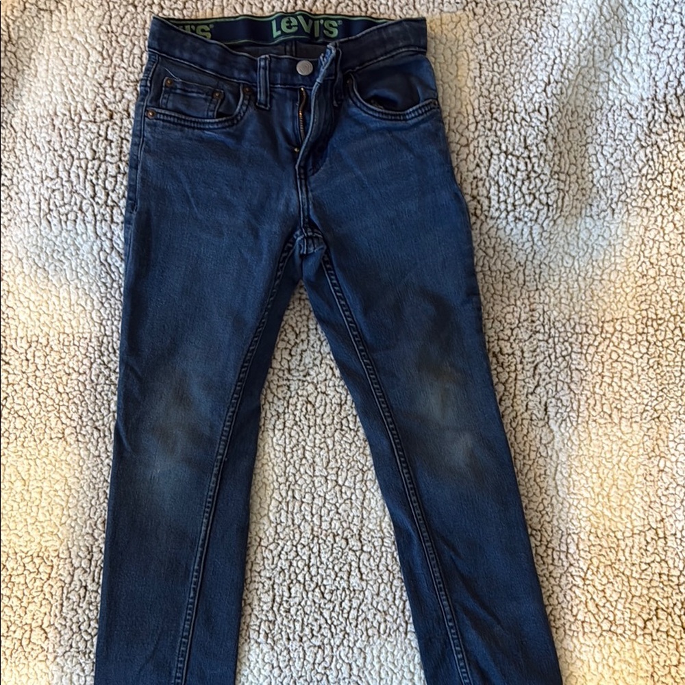 Levi's Dark Blue boys Skinny Jeans size 8 regular